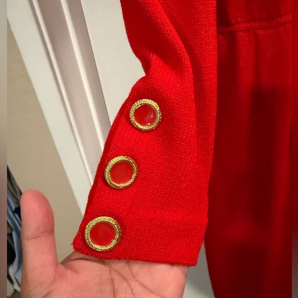 St. John Collection Midi Dress, Vintage, Sz 6 - Picture 6 of 8